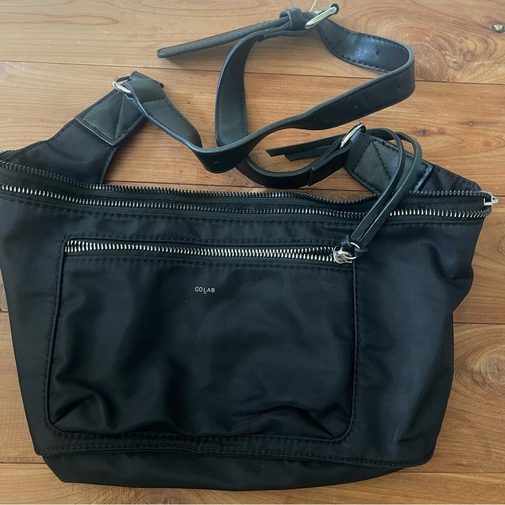 Large Black CoLab Belt Fanny Bag Waist Bag